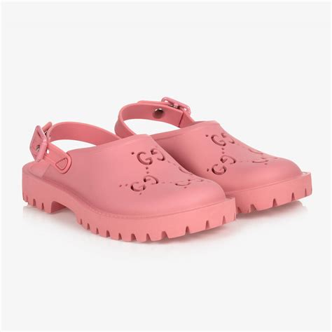 childsplay gucci girls pink leaf leaves flower sandal|Gucci Girls .